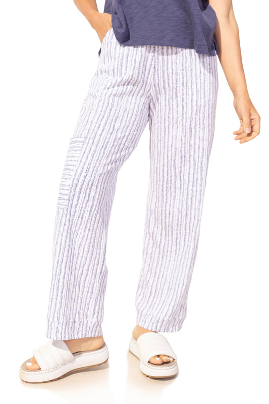 Escape Bali Stripe Cotton Flood Pants