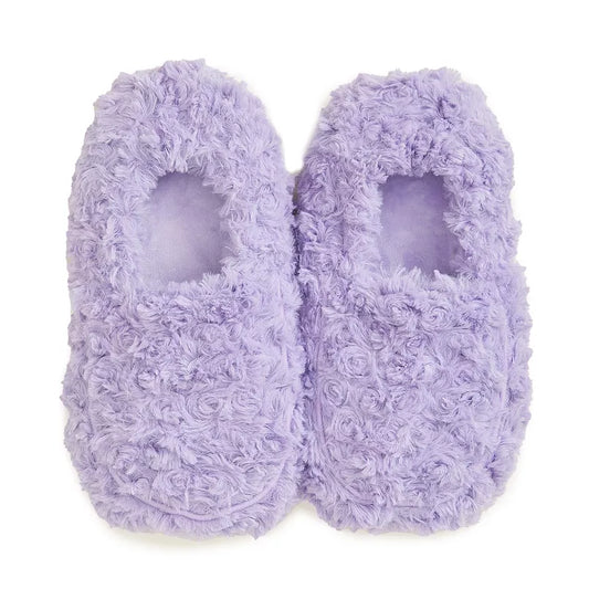 Warmies Curly Purple Slippers