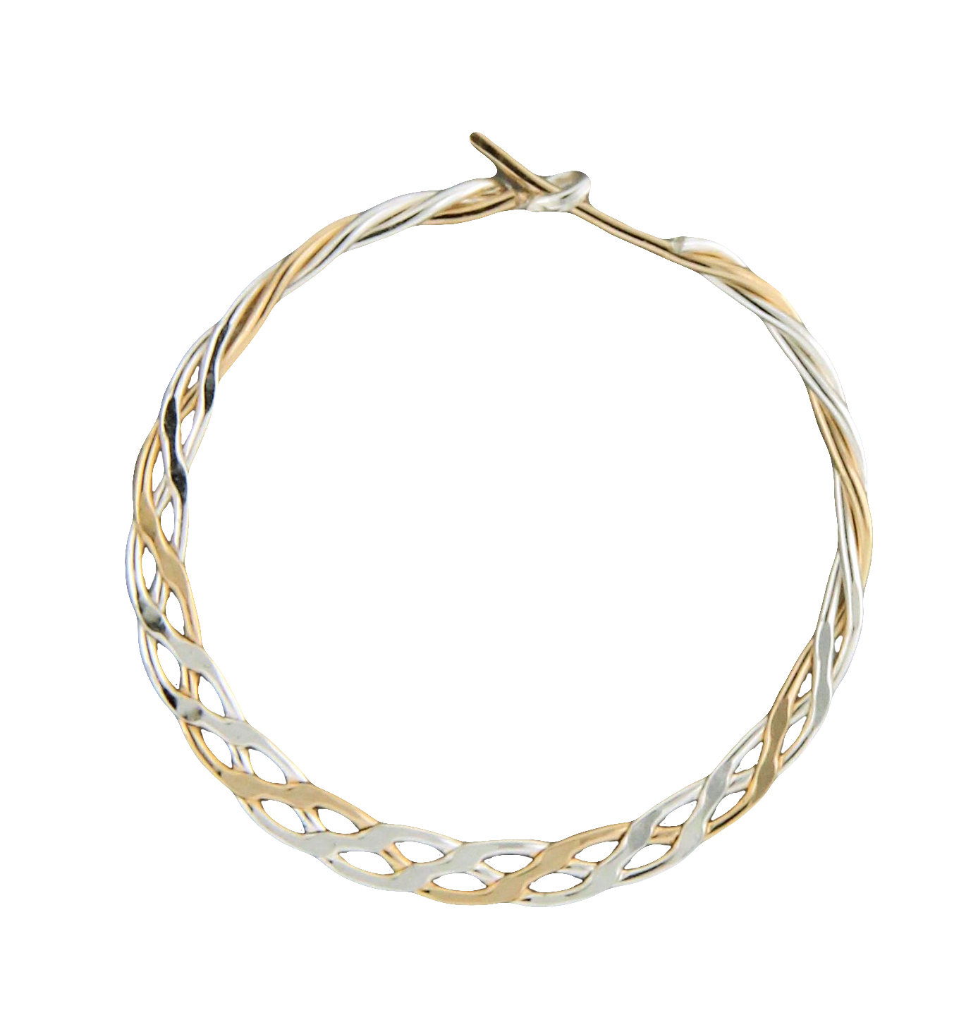 Braided 20mm Hoop Earring