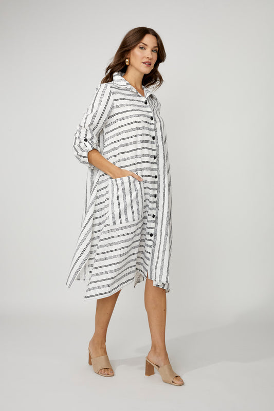 Compli K Striped Shirt Dress