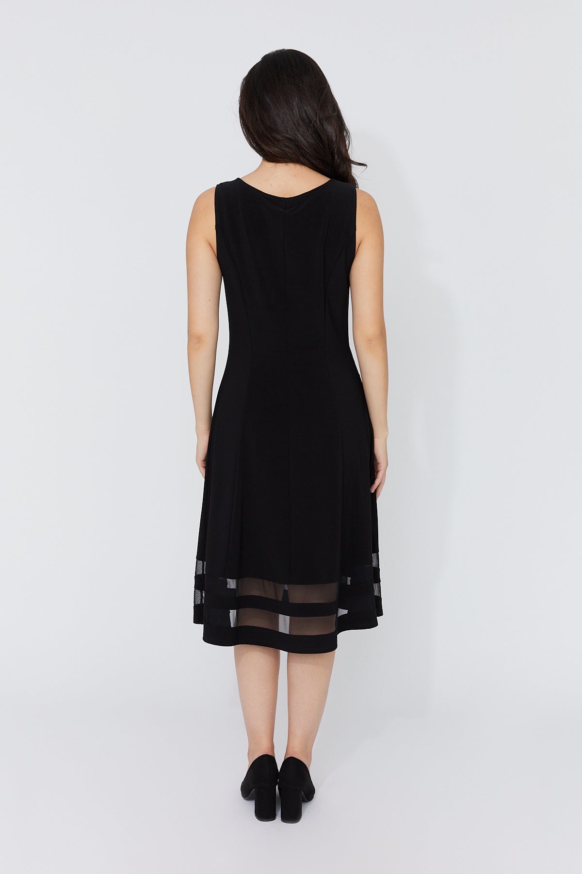 Compli K Elegant A-Line Dress Black