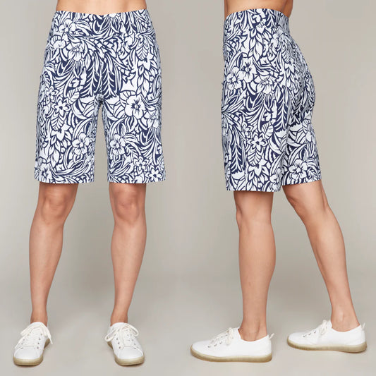 Carre Noir Tropical Pullon City Shorts