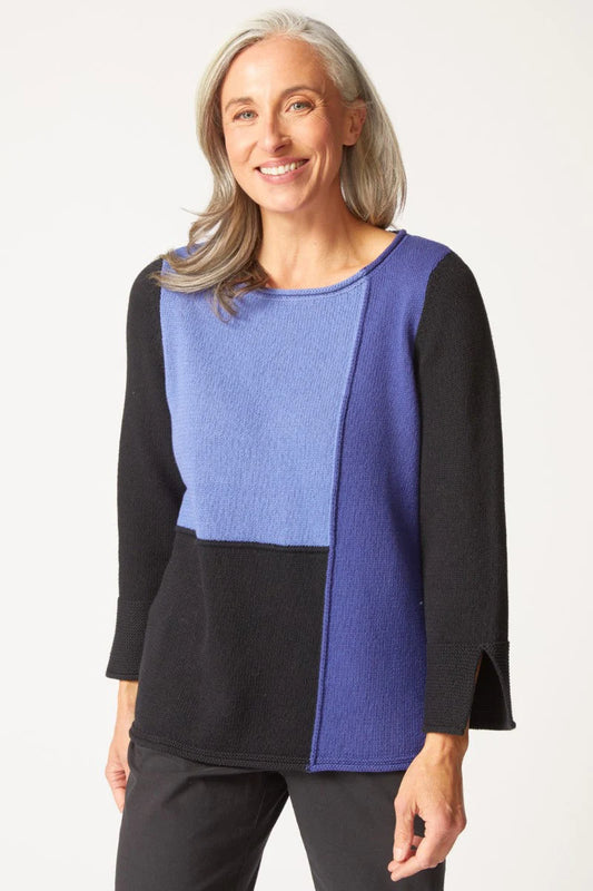Habitat Seamed Pullover in Midnight