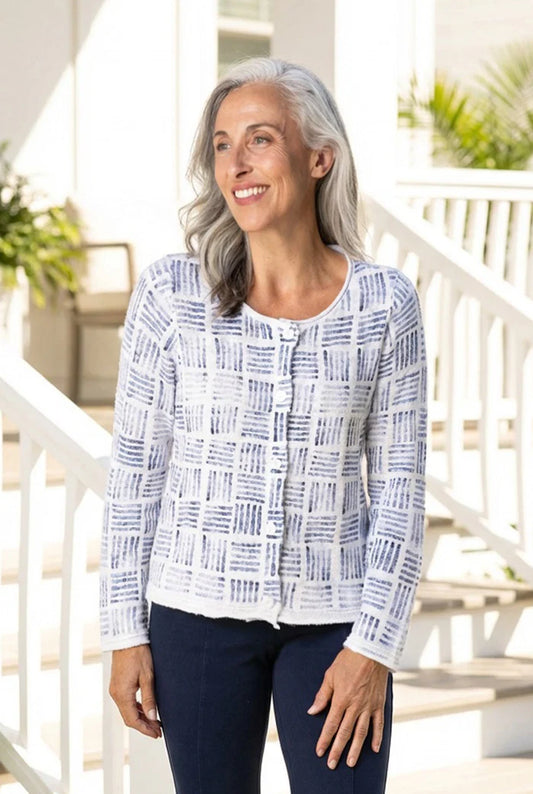 Habitat Block Print Summer Cardigan