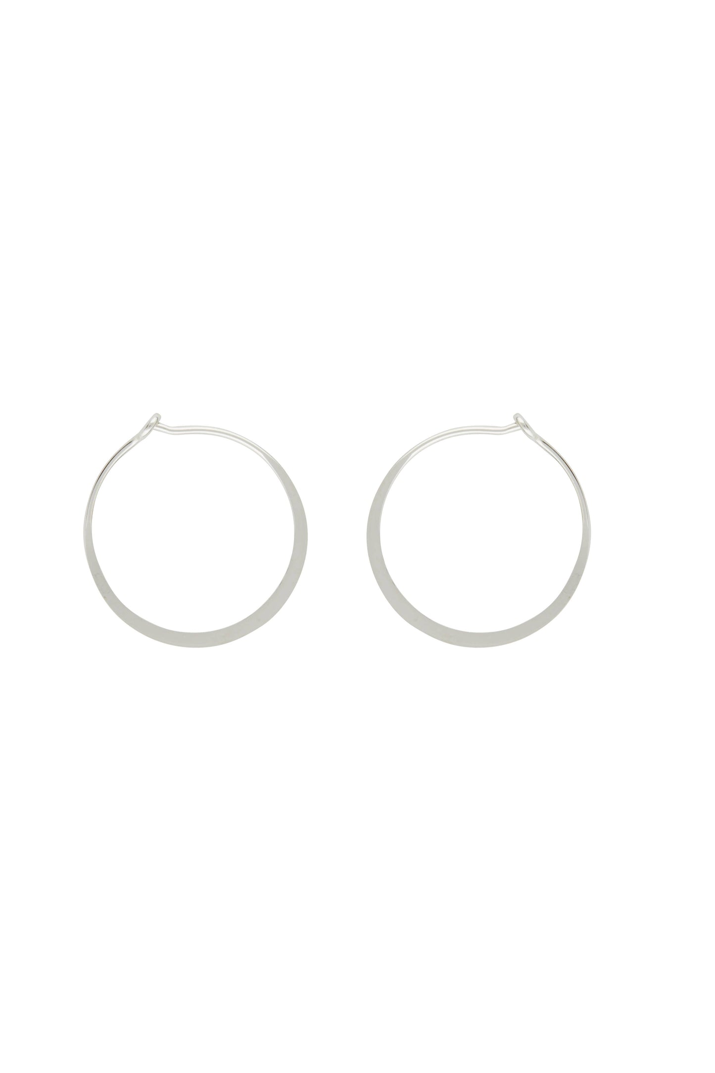 22 Gauge Flat Wire Hoop Earring Available in Sizes 9mm-18mm