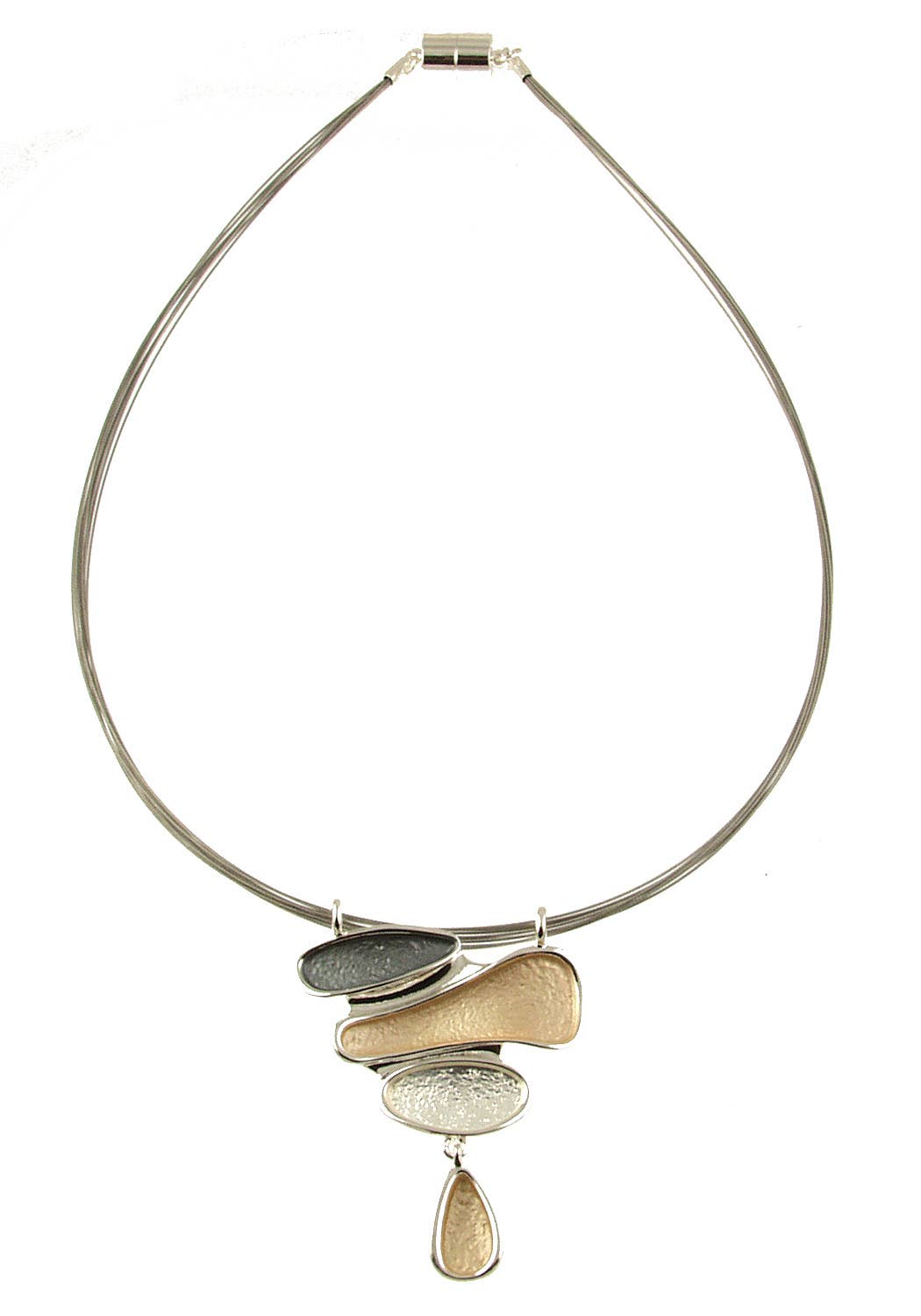 Layered Organic Shapes, Drop Pendant