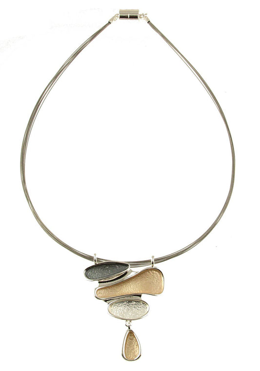 Layered Organic Shapes, Drop Pendant