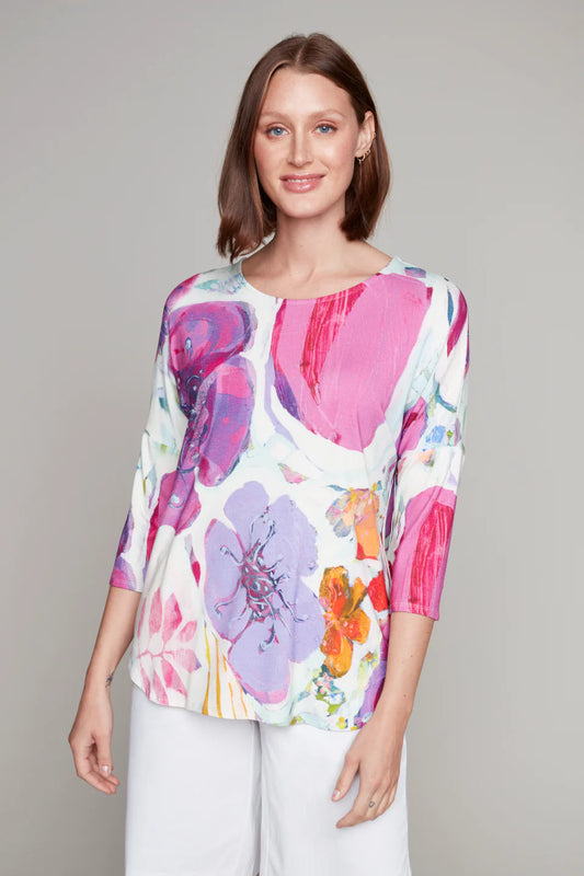Claire DesJardins Smattering of Spring Knit Top