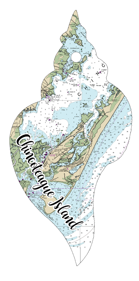 Wood Ornament - Shell Shape - Custom Map Location