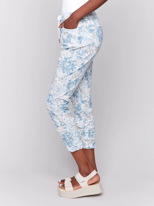 Charlie B Bengaline Pants in Coastal