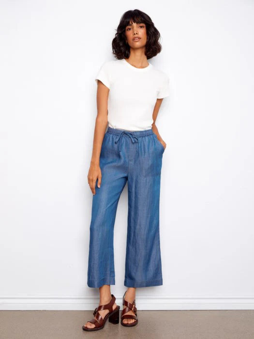 Charlie B Tencel Wide Leg Joggers