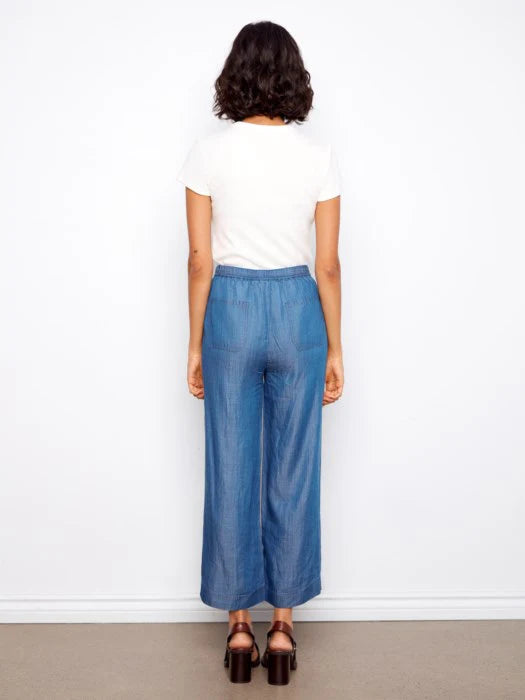 Charlie B Tencel Wide Leg Joggers
