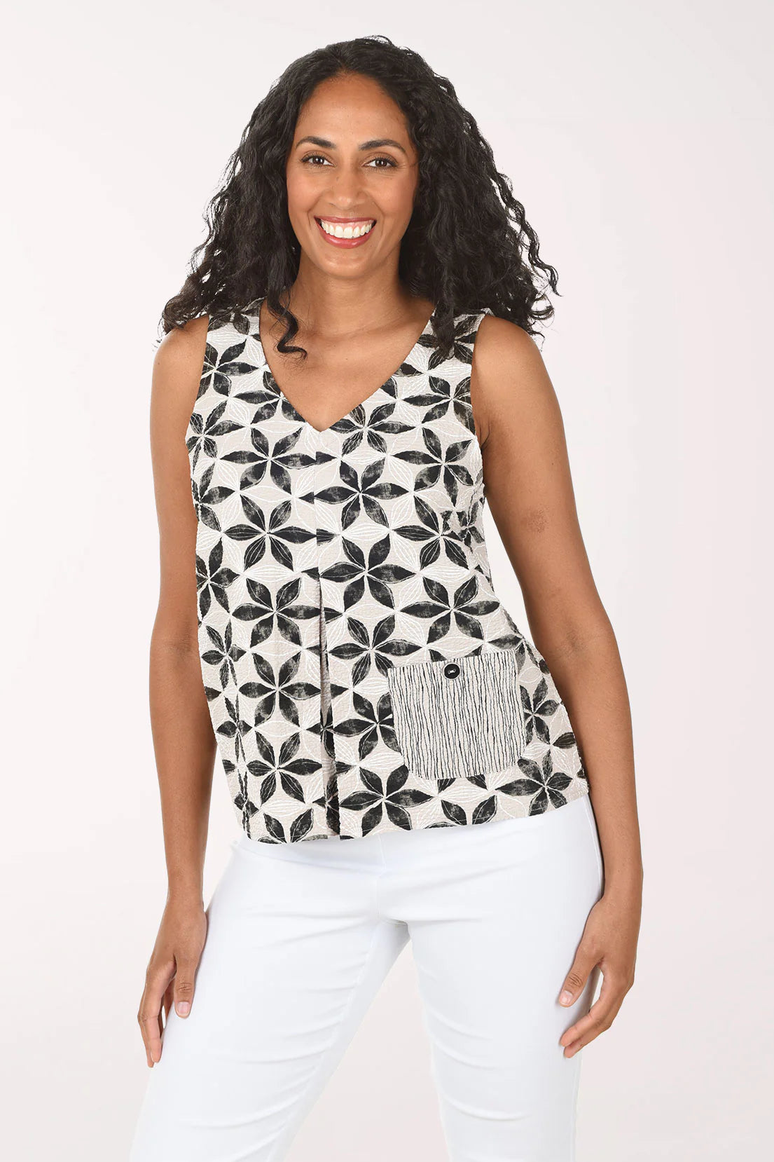 Habitat Amalfi Print Sleeveless Tops