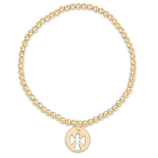 enewton Classic Gold 3mm Gold Angel Disc Bracelet