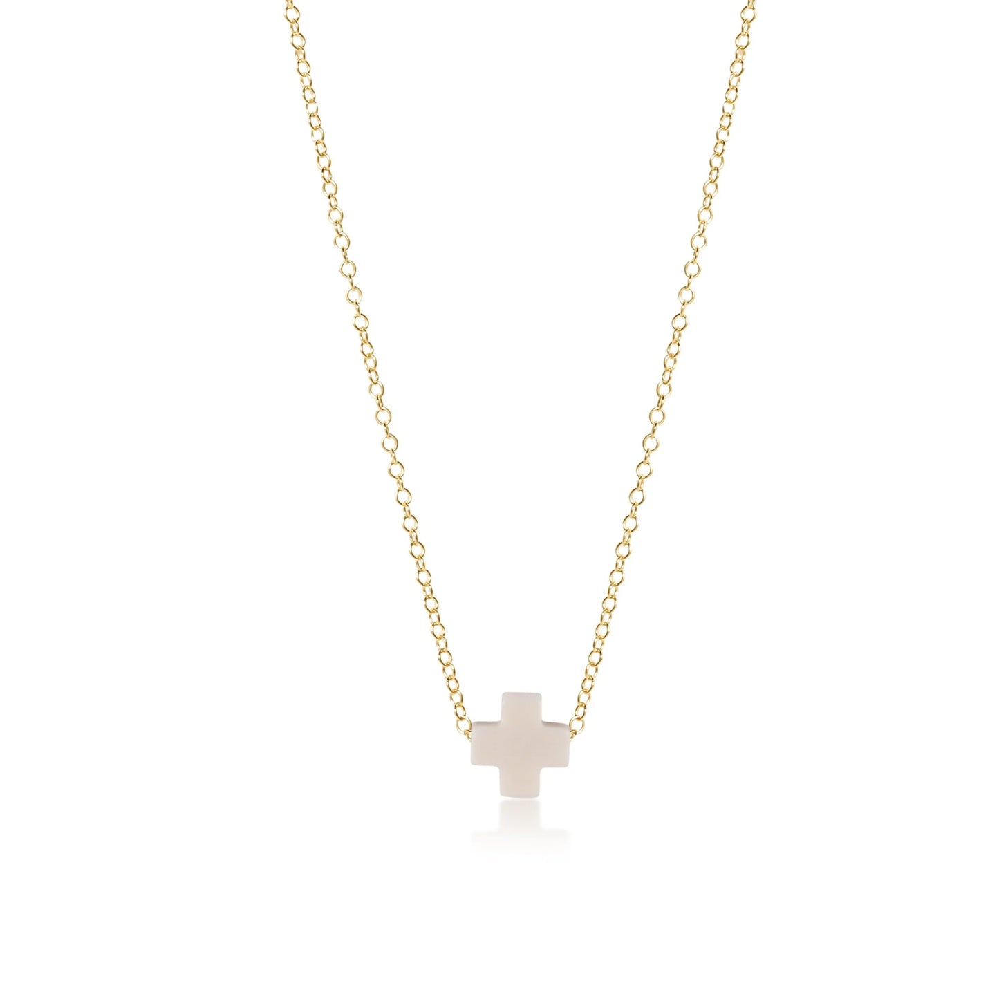 enewton gold necklace signature Cross