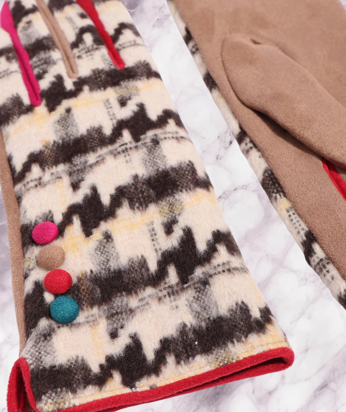 Jude Faux Suede Gloves