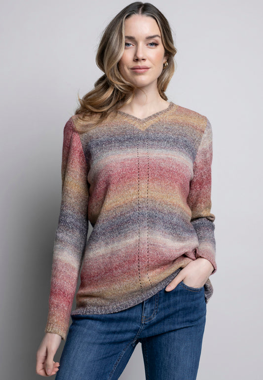 Picadilly Rosette Multi Sweater