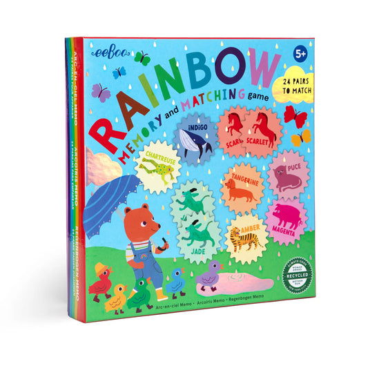 eeBoo Rainbow Memory Match Game