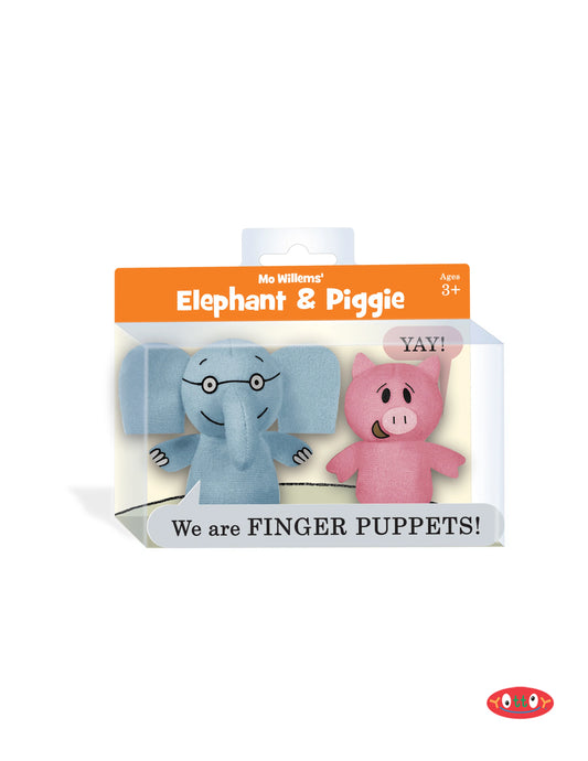 Yottoy Elephant & Piggie Finger Puppets