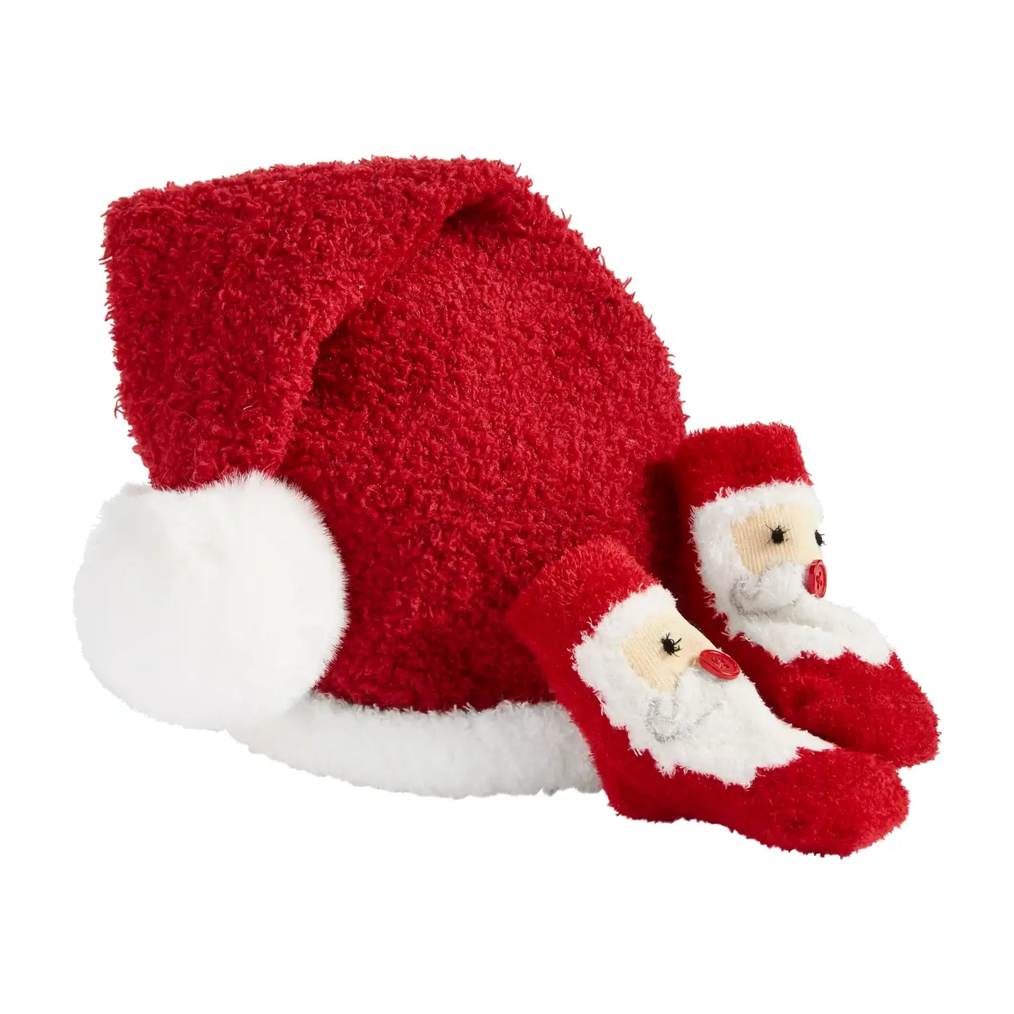 Mud Pie Santa hat and Sock set