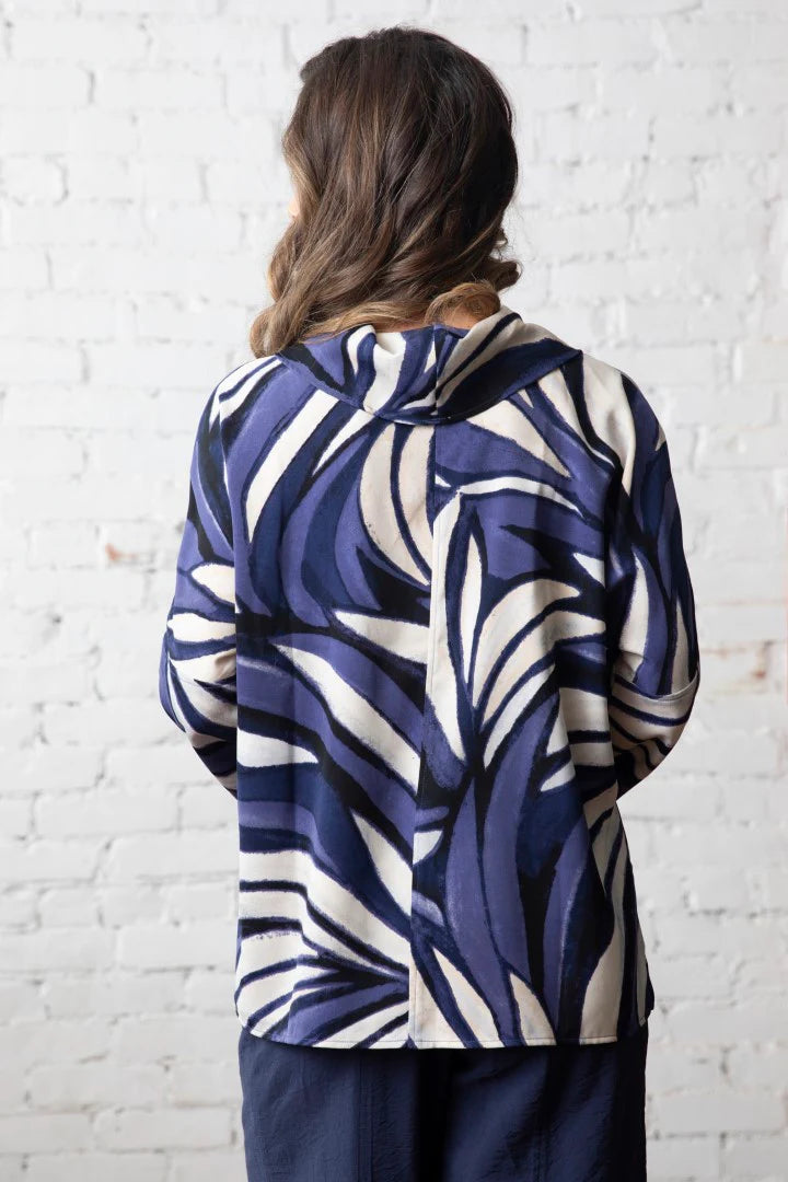 Olivia Georgette Wave Blouse
