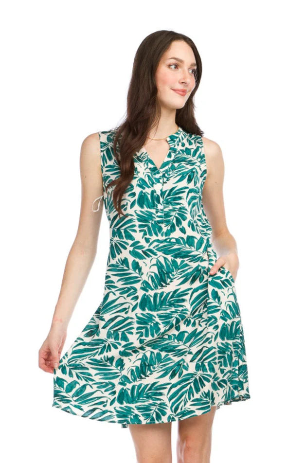 Papillon Tropical Print Dress