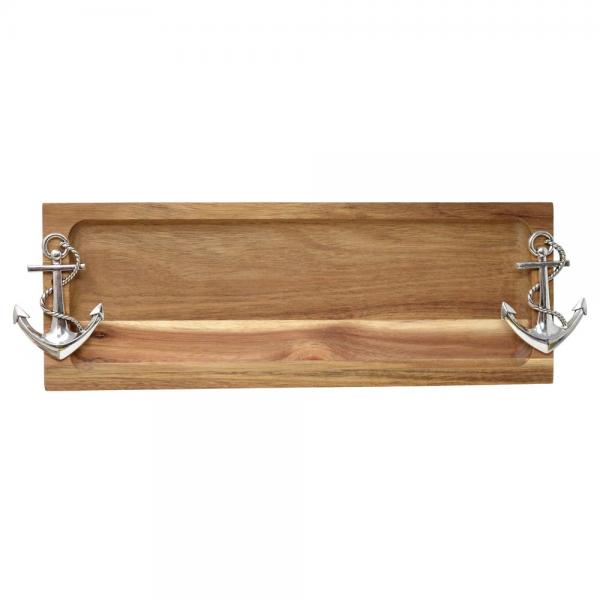 Oak and Olive Wood Tray Anchor