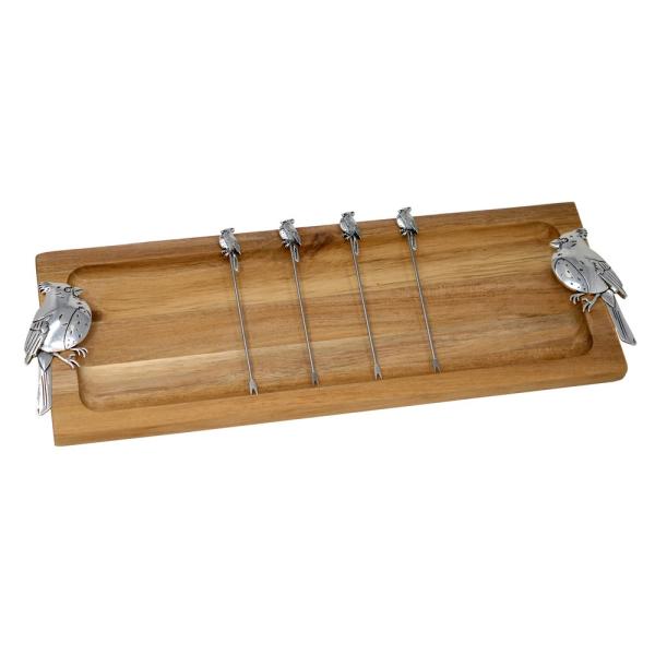 Oak and Olive Cardinal Tray