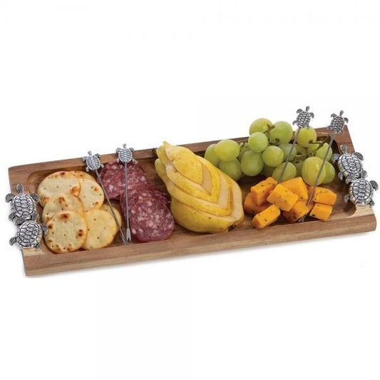 Oak and Olive Turtle Tray