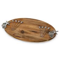 Oak and Olive Branford Sea Shell Wood Tray