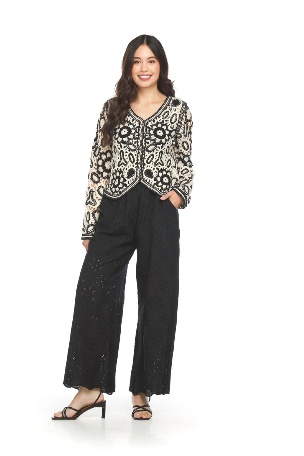 Papillon Floral Crochet Cardigan