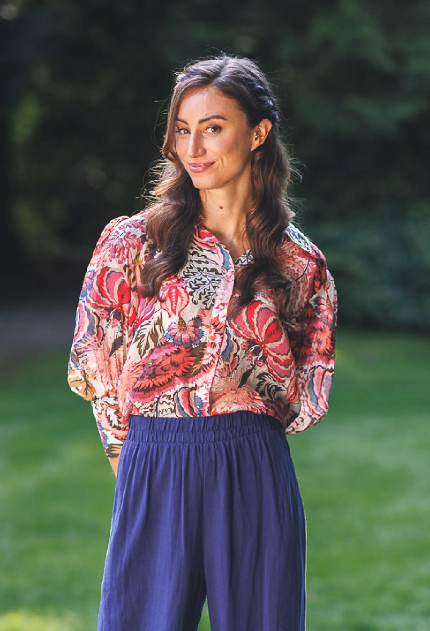 Papillon Bold Floral Blouse