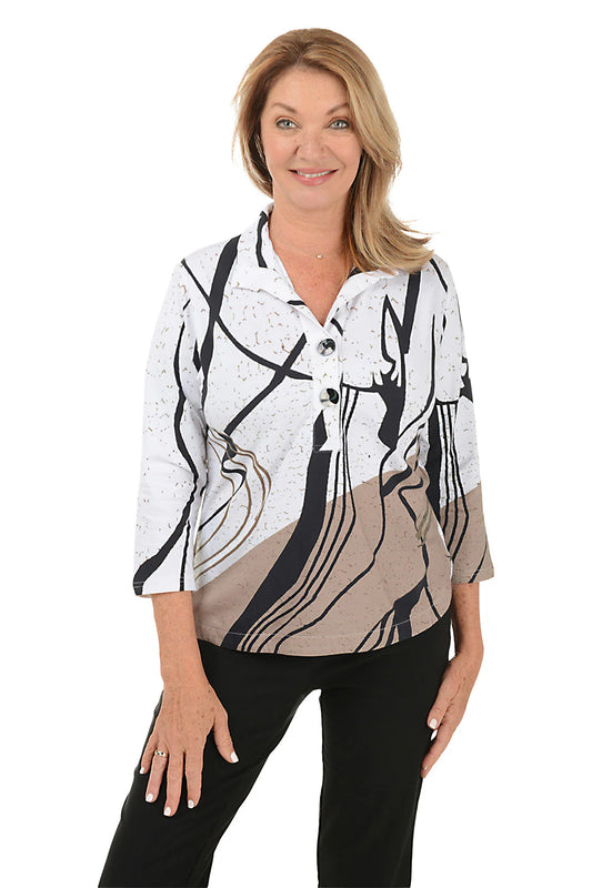 Parsley and Sage Tawni Hi Low Blouse