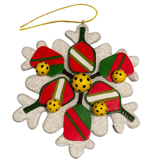 Pickleball Christmas Ornament