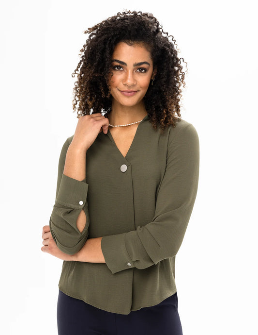 Renuar on demand Blouse Military Green