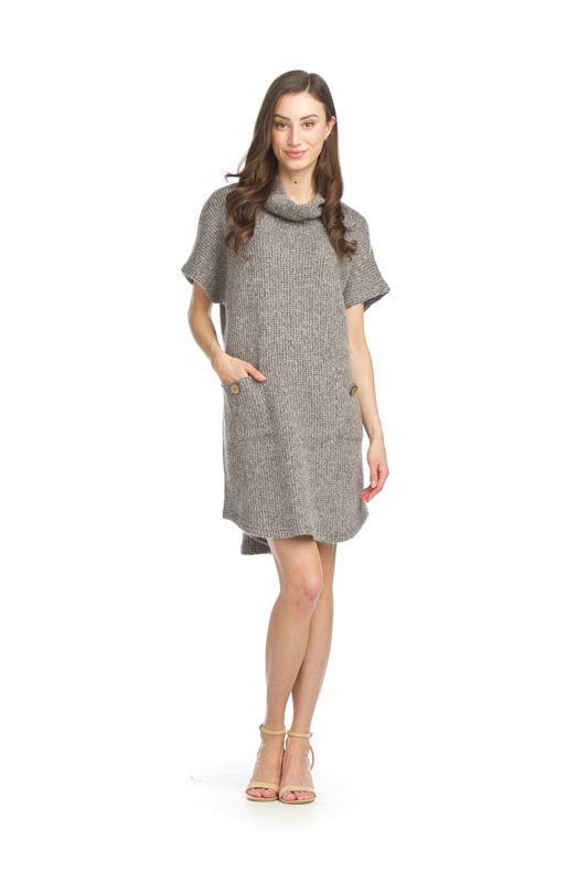 Papillon Short Sleeve Heathered Dress