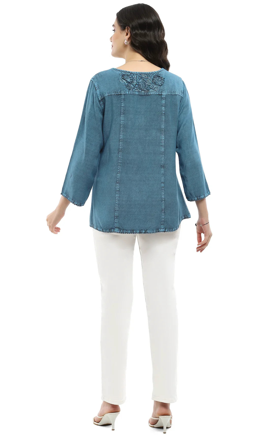 Parsley and Sage Arza Top Blue
