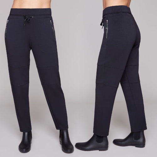 Carre Noir Knit Joggers Black