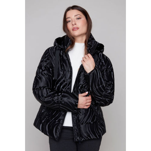 Carre Noir Black Swirl Pattern Jacket