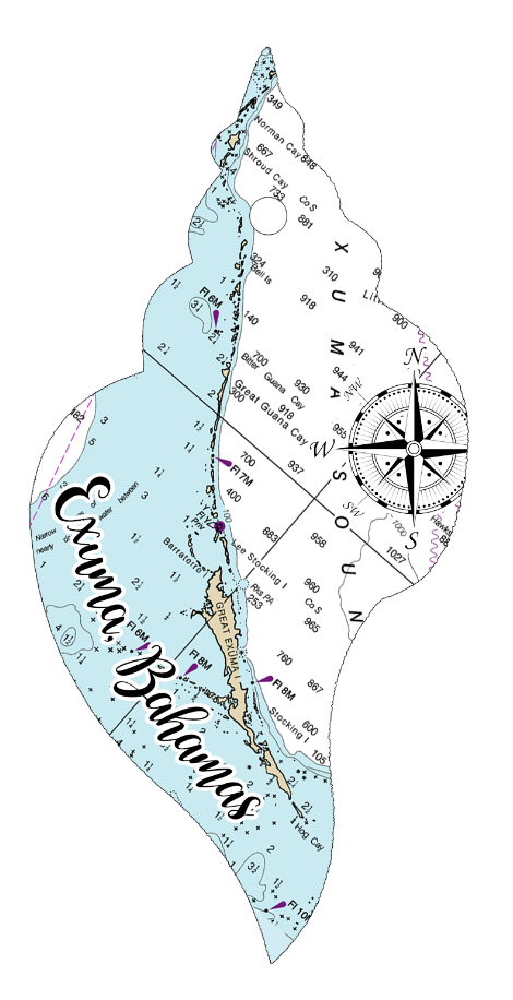 Wood Ornament - Shell Shape - Custom Map Location