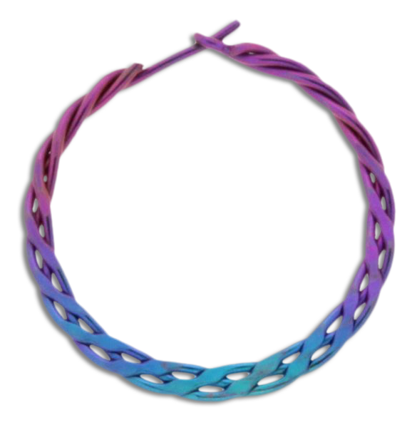 Braided 25mm Hoop Earring