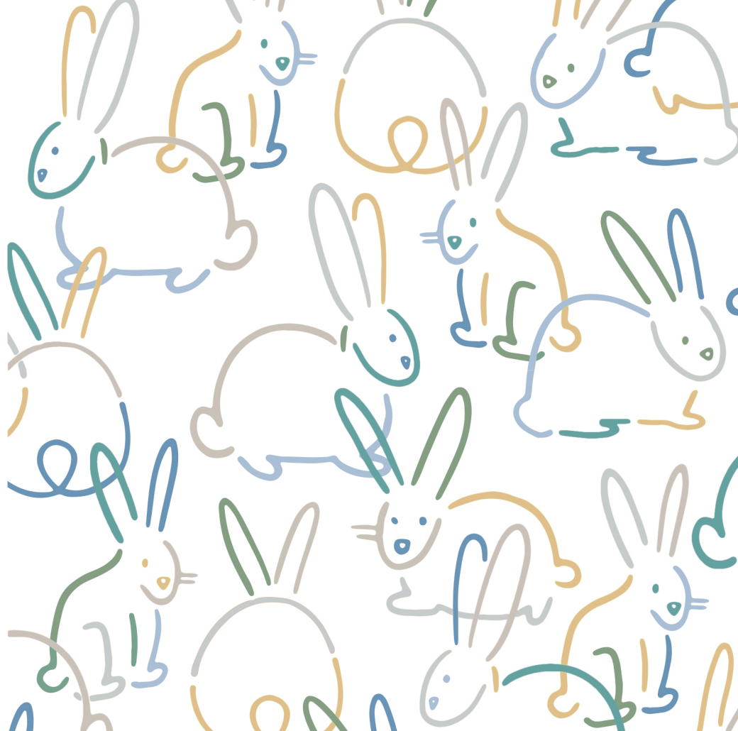 Baby organic footie | bunnies