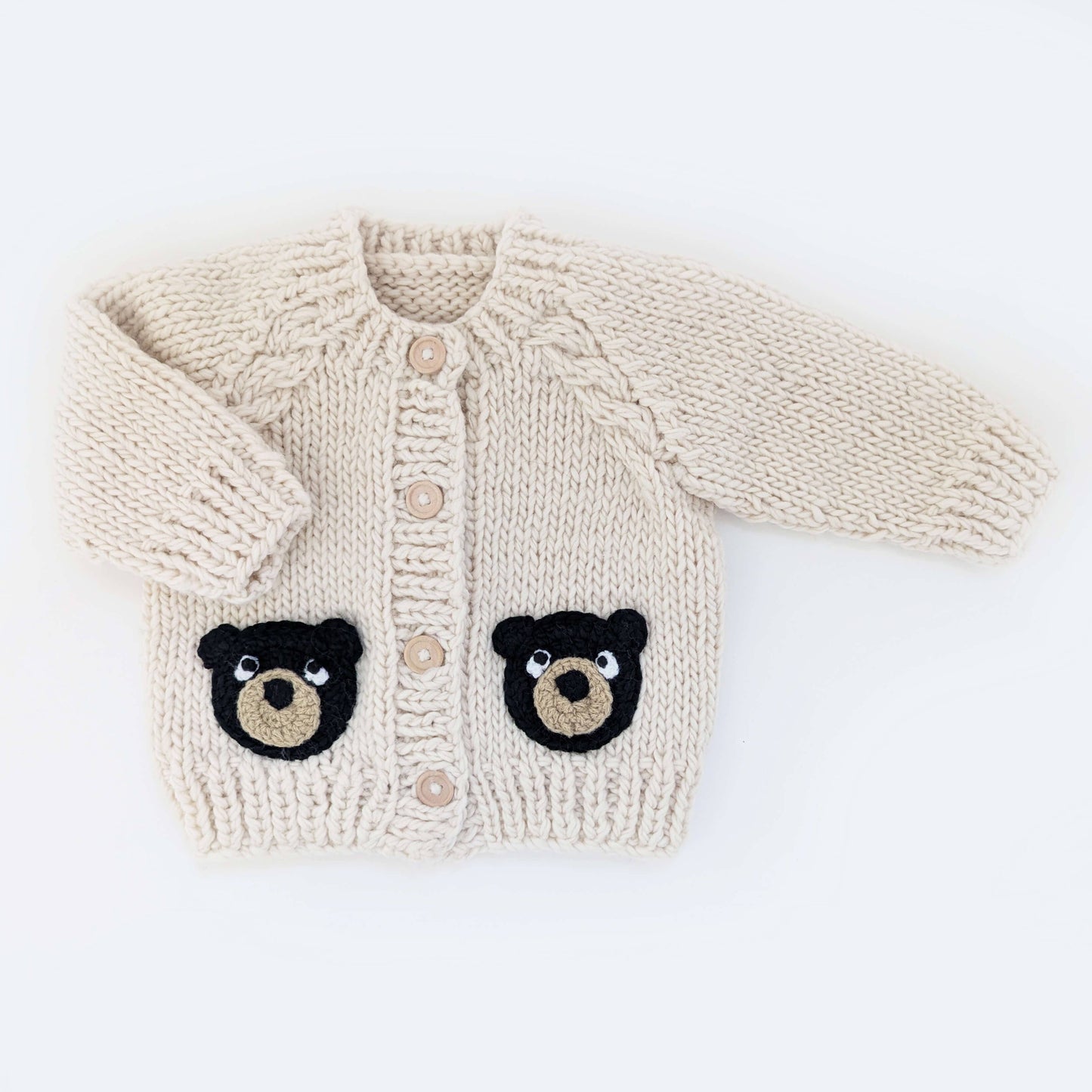 Black Bear Cardigan for Baby & Toddler