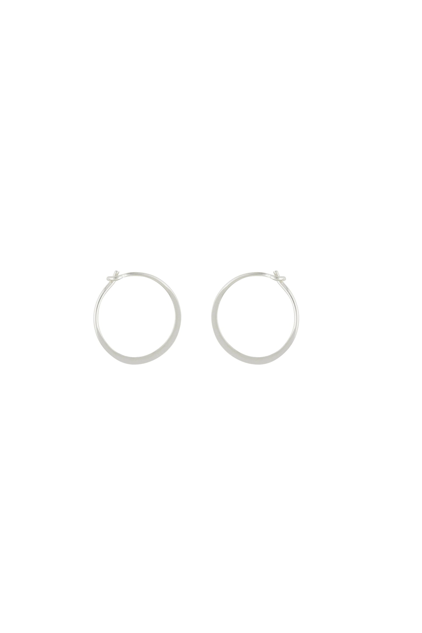 22 Gauge Flat Wire Hoop Earring Available in Sizes 9mm-18mm