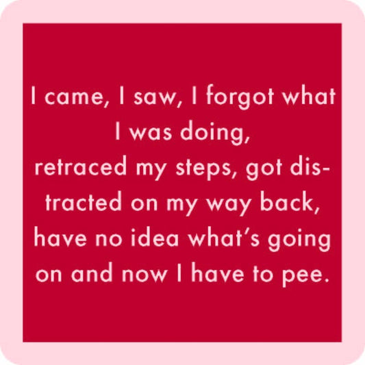 COASTER I Came, I Saw | Funny Party Gift | Home Bar Decor