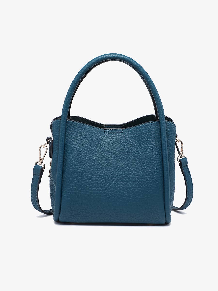 Jen & Co M2533 Ruby 3-Compartment Satchel w/ Dual Handles