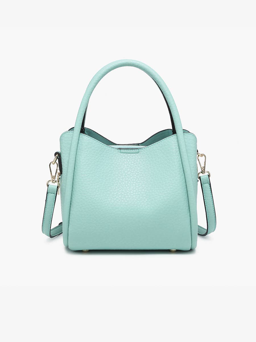 Jen & Co M2533 Ruby 3-Compartment Satchel w/ Dual Handles