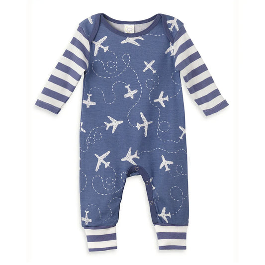 Tesa Babe Airplanes Cotton Romper