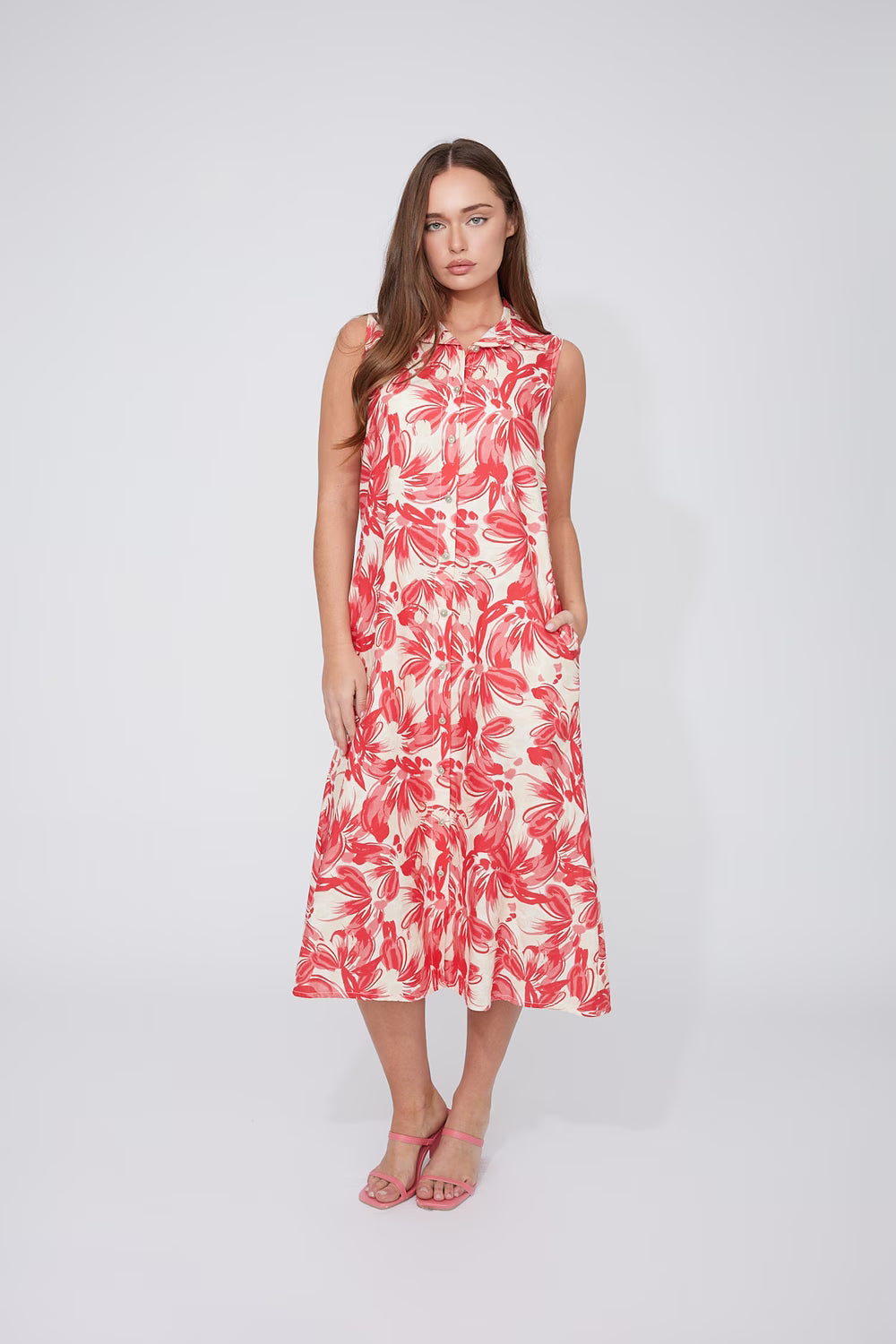 Compli K Floral Sleeveless Midi