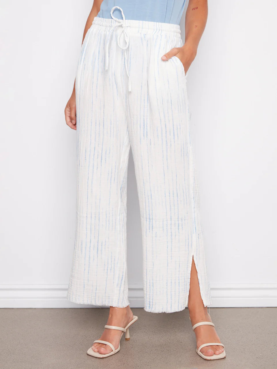 Charlie B Bubble Cotton Draw String Pants